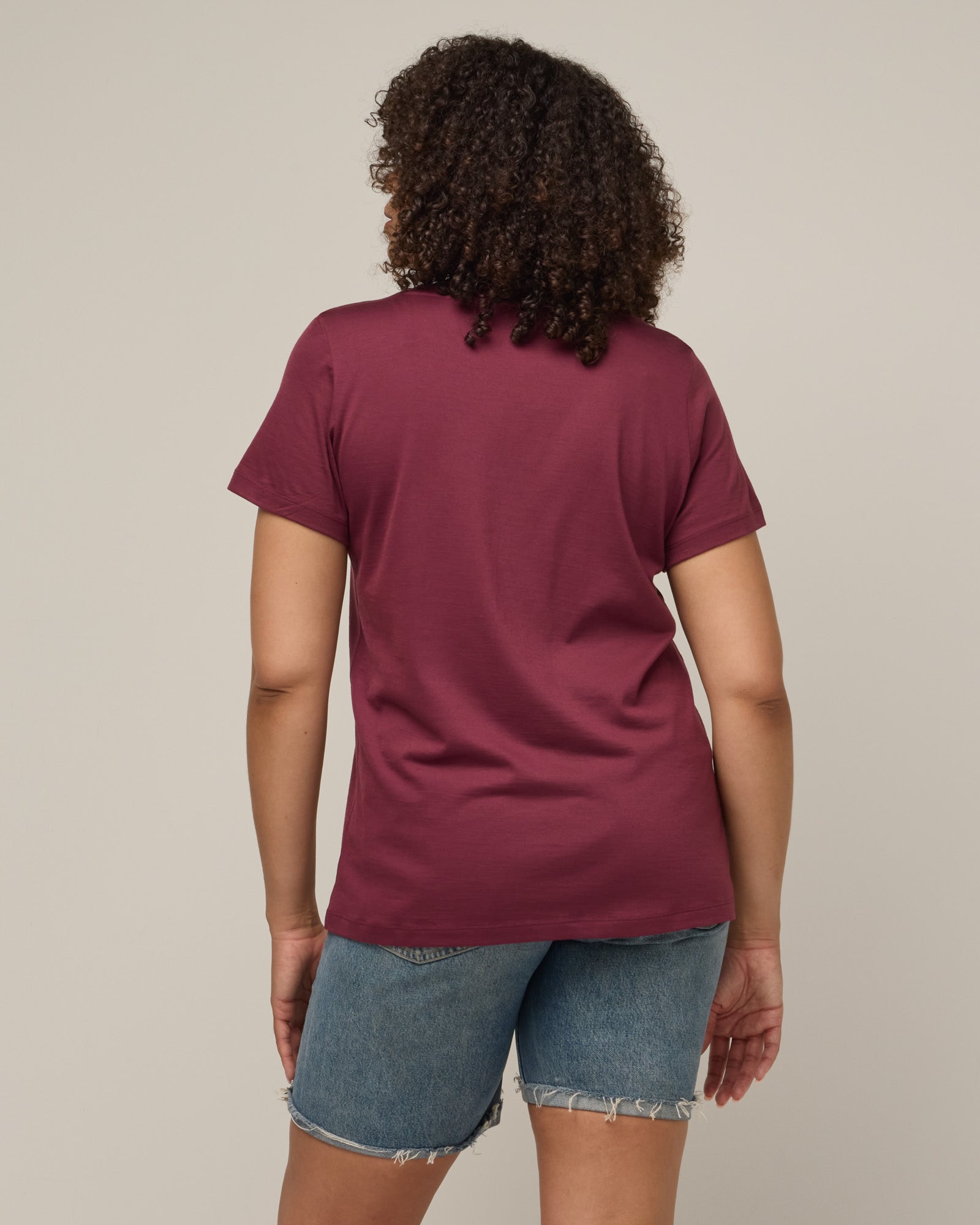 T-shirt à col en V Morgan