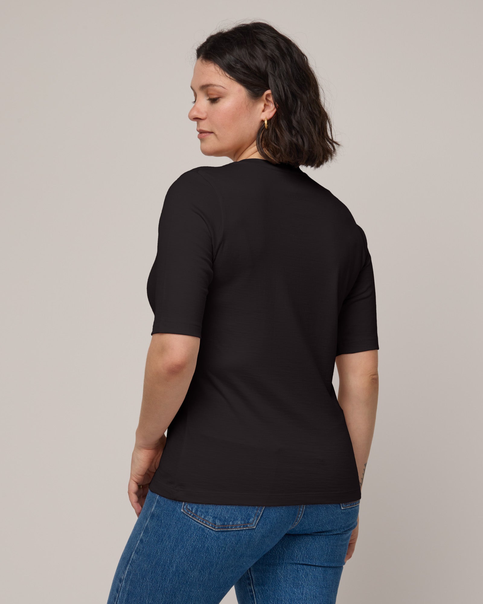 T-shirt à manches coudées Celine Signature