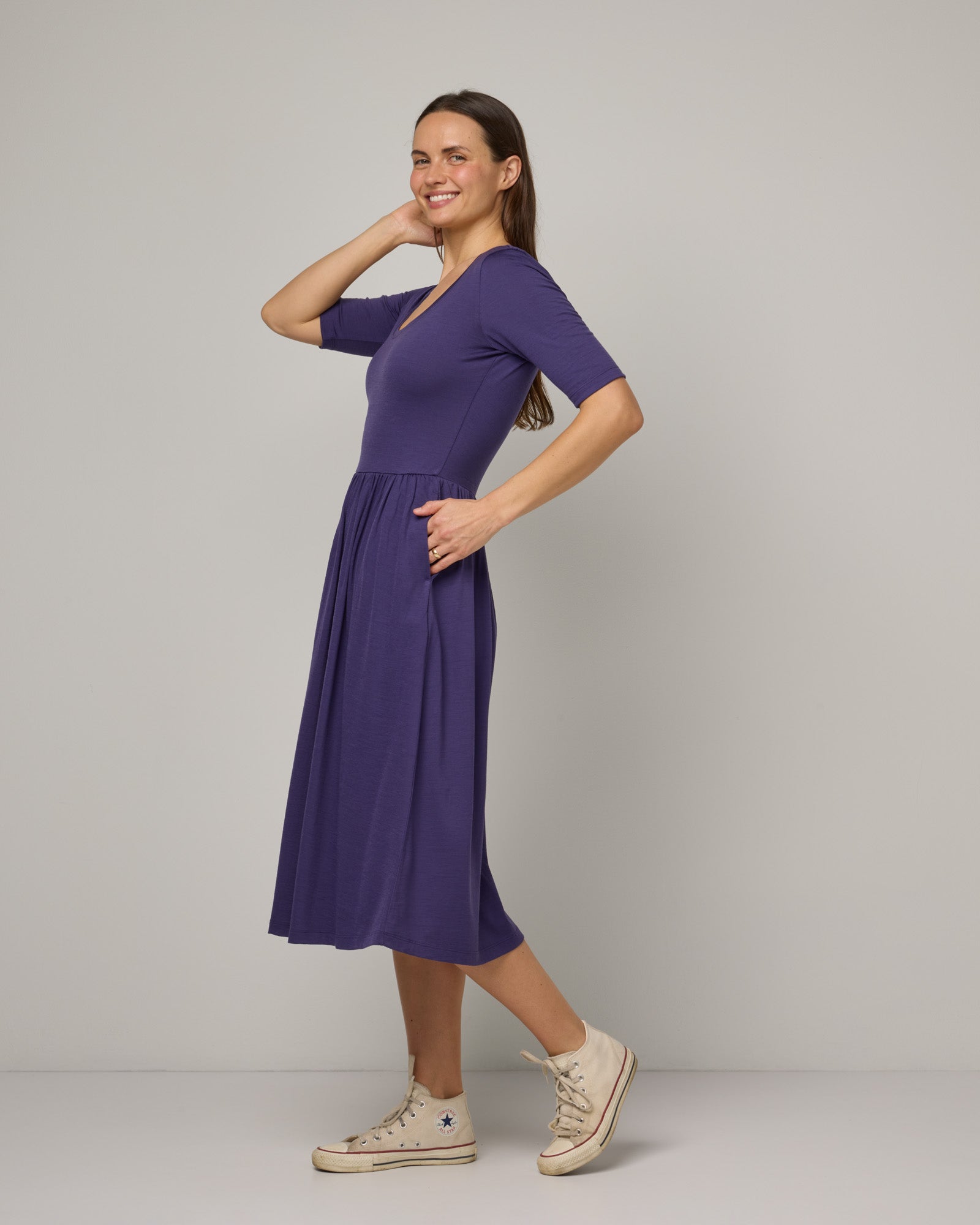 Robe ajustée et évasée Sylvie