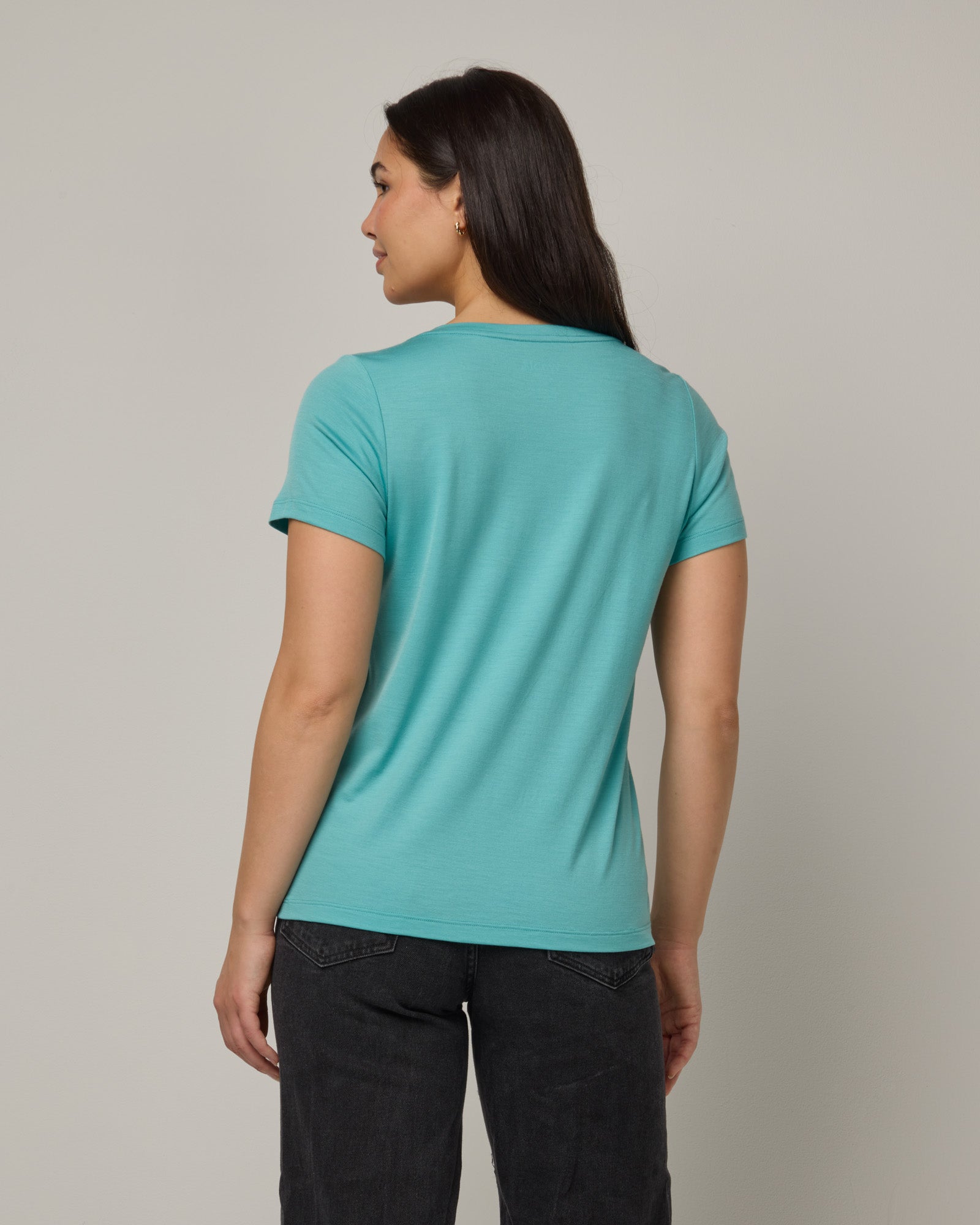 T-shirt à col en V Morgan