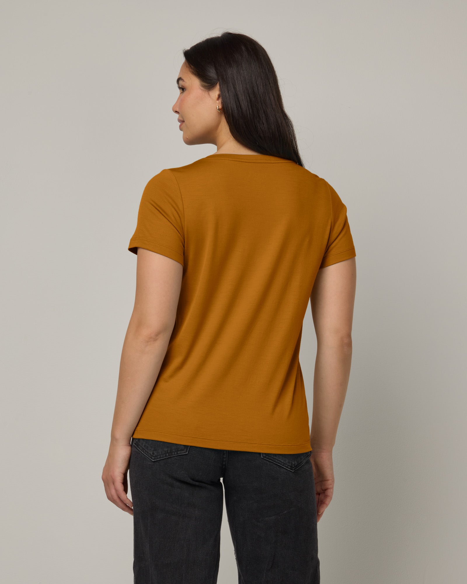 T-shirt à col en V Morgan