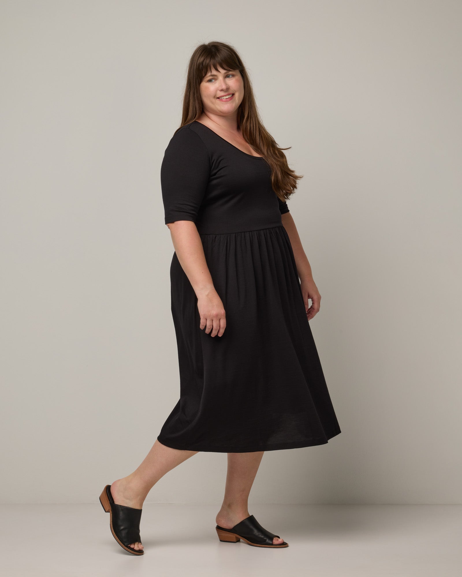 Robe ajustée et évasée Sylvie