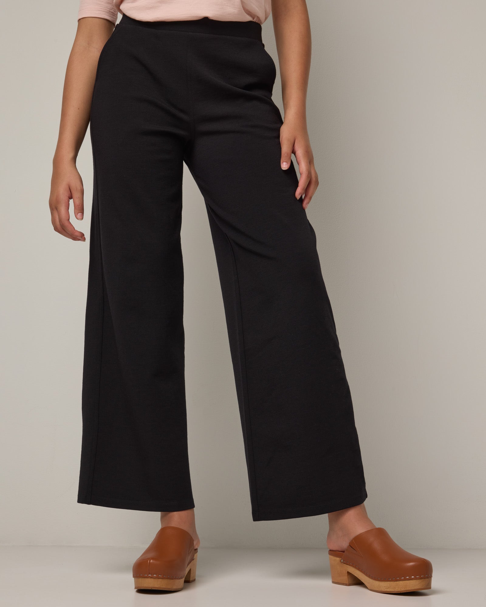 Pantalon Ponte à jambe large Lane