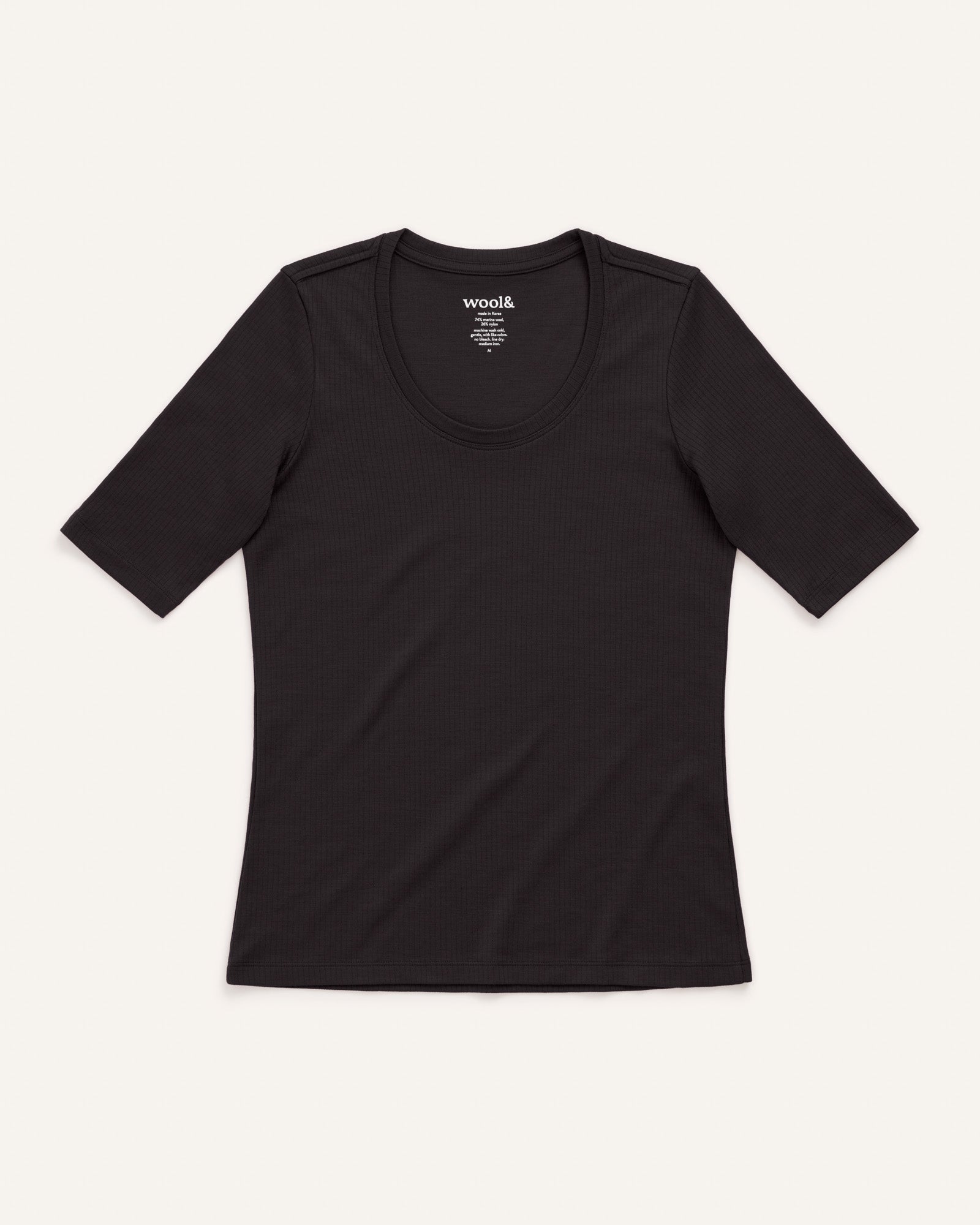 T-shirt côtelé à manches coudées Celine