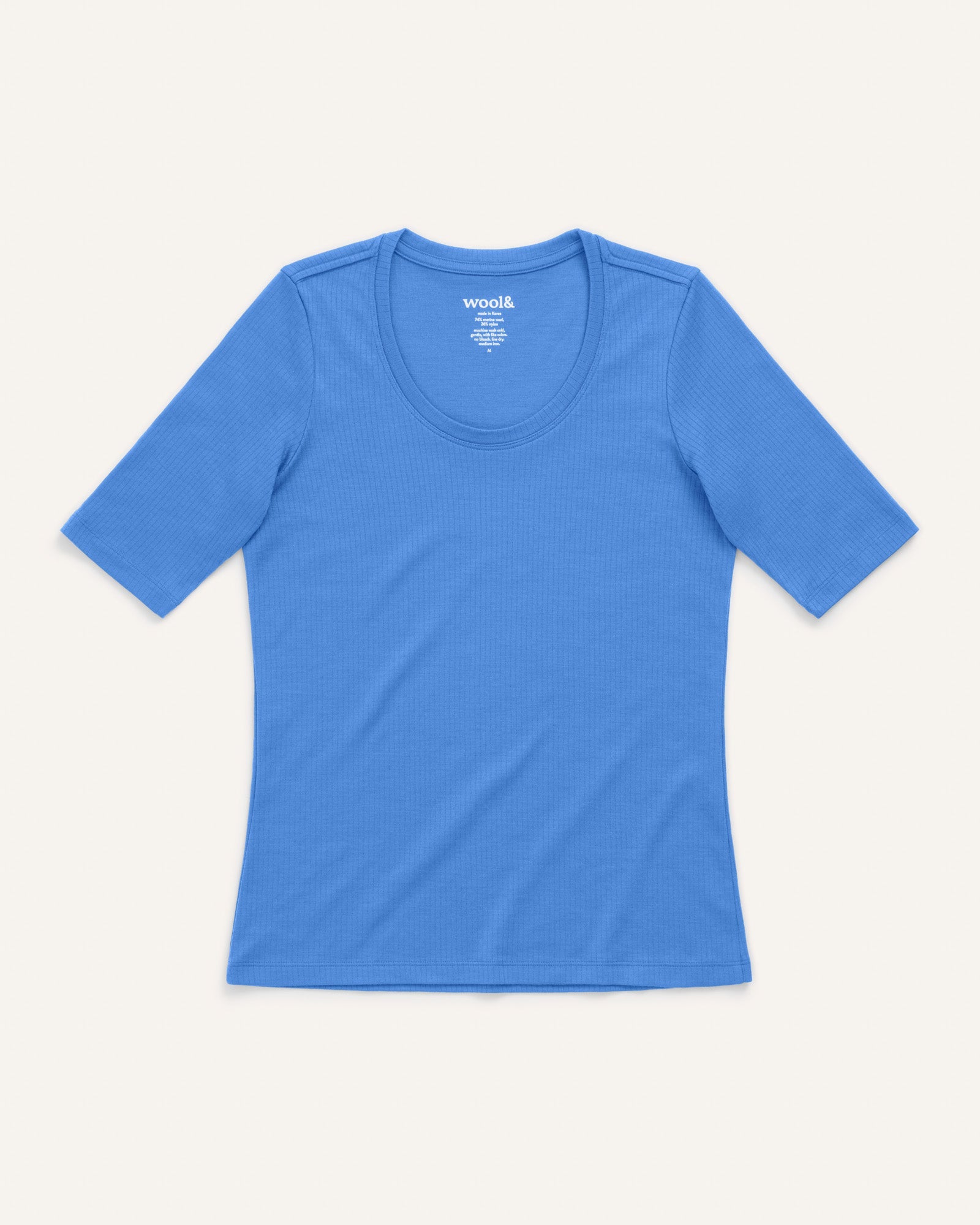 T-shirt côtelé à manches coudées Celine