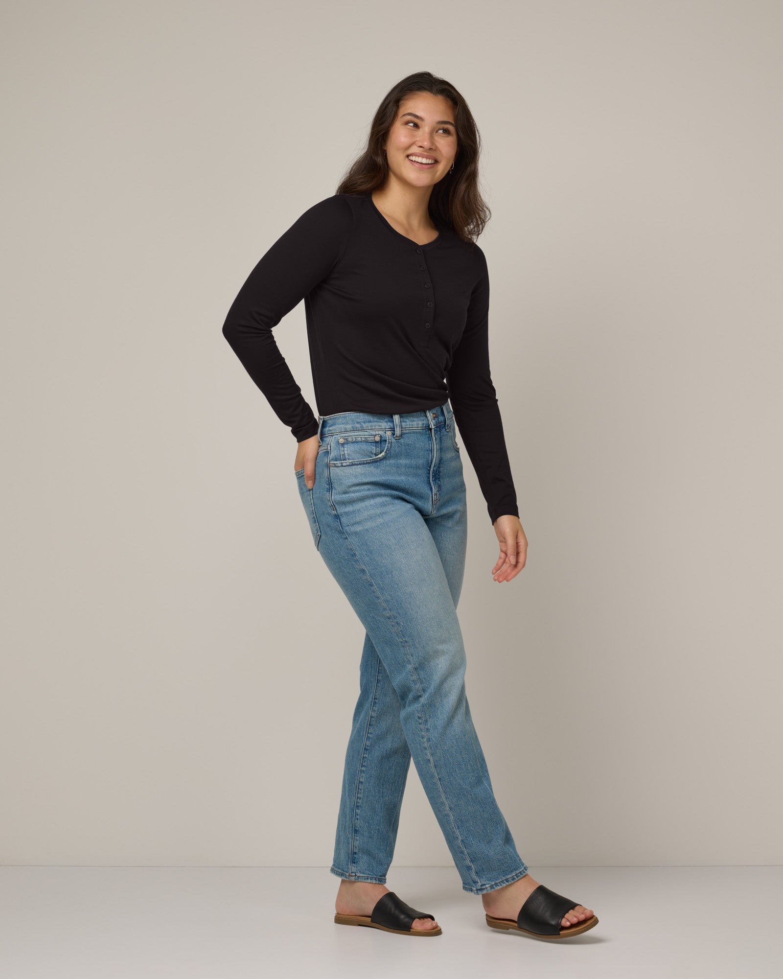 T-shirt Henley Wallis