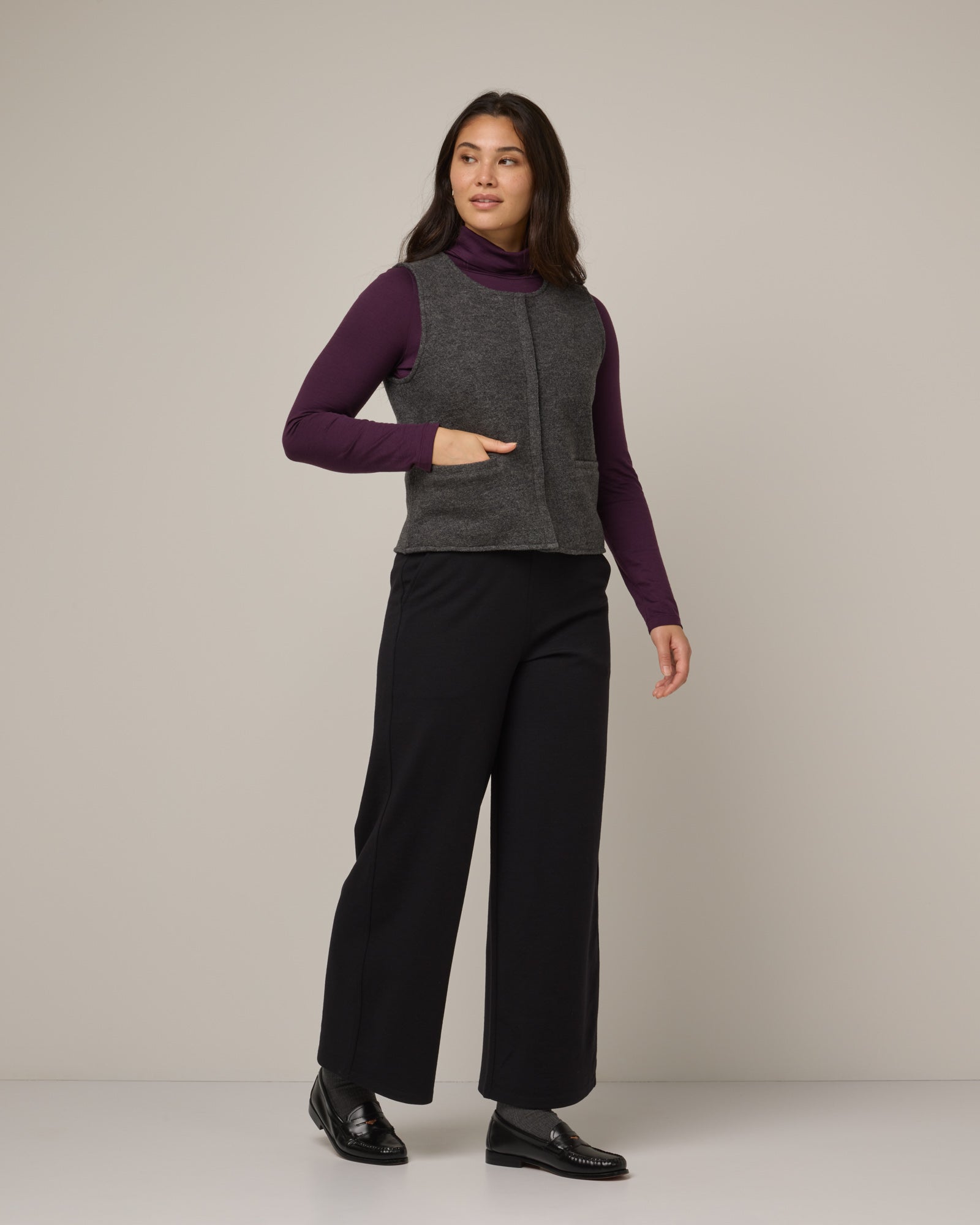 Gilet en laine feutrée Atlas