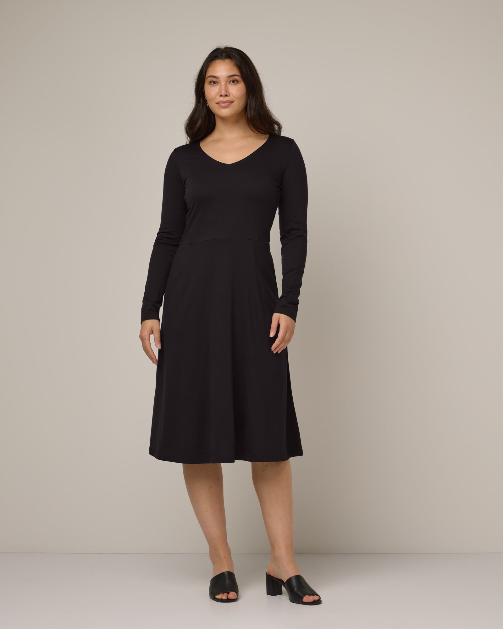 Robe ajustée et évasée Talia