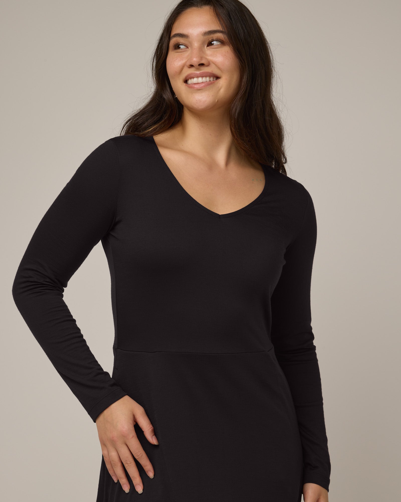 Robe ajustée et évasée Talia