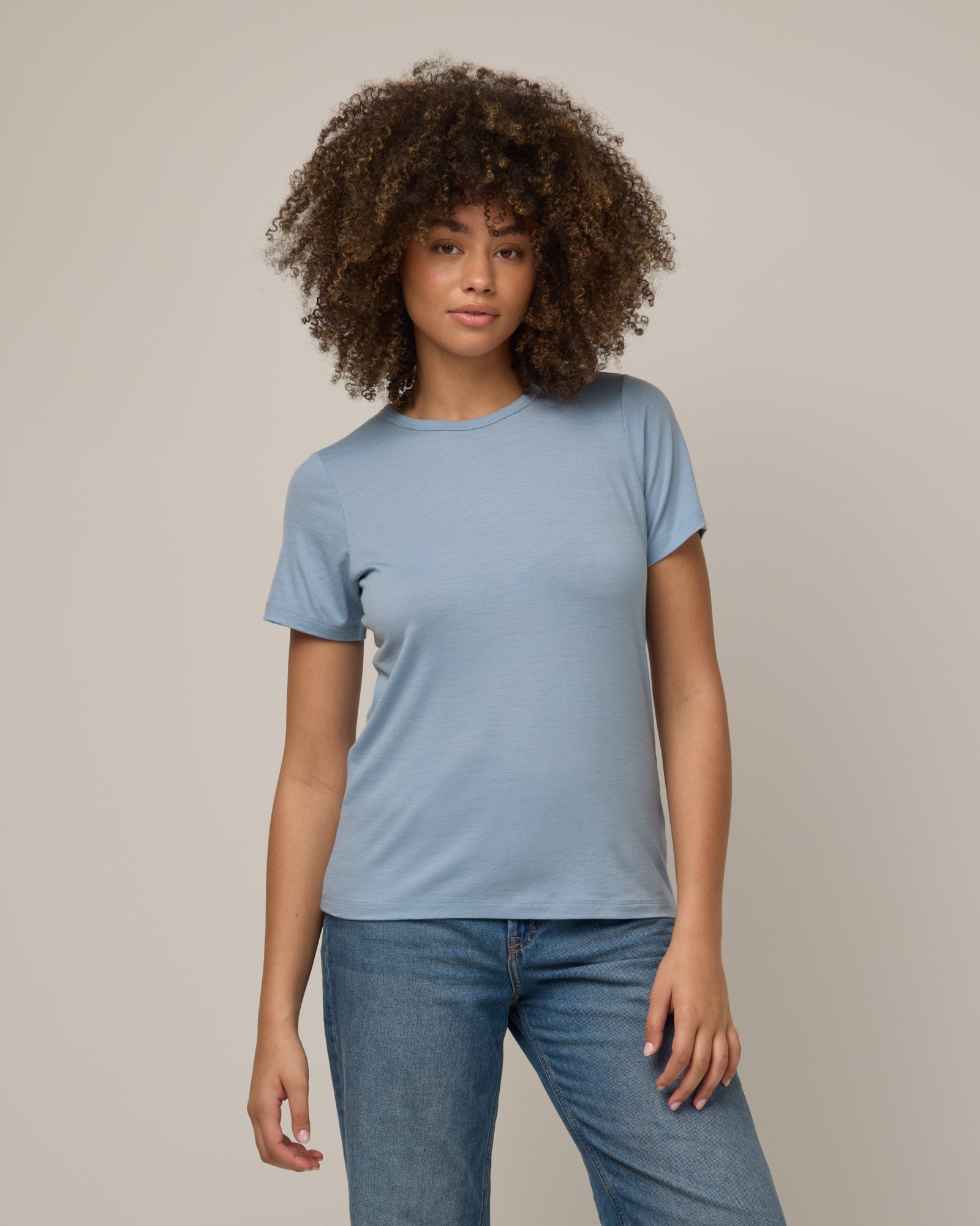 T-shirt ajusté Cara 100 % laine