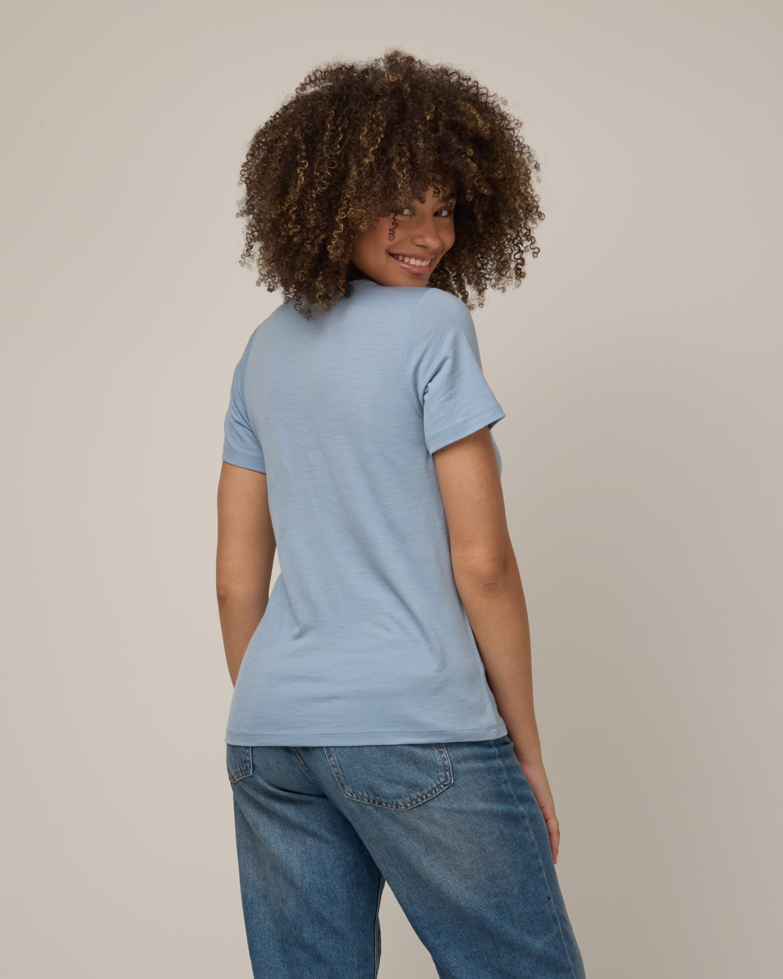 T-shirt ajusté Cara 100 % laine