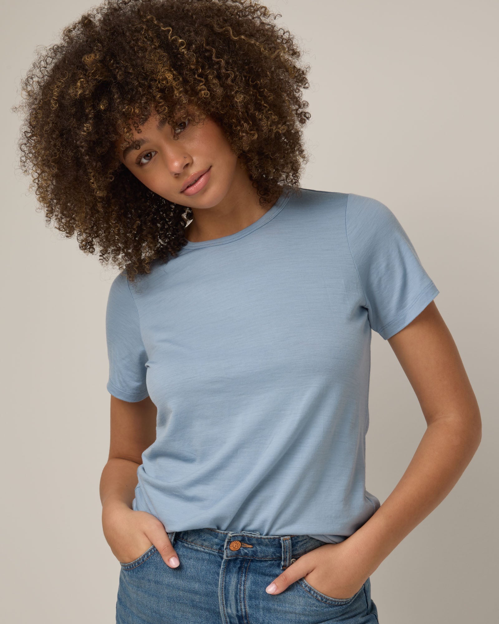 T-shirt ajusté Cara 100 % laine