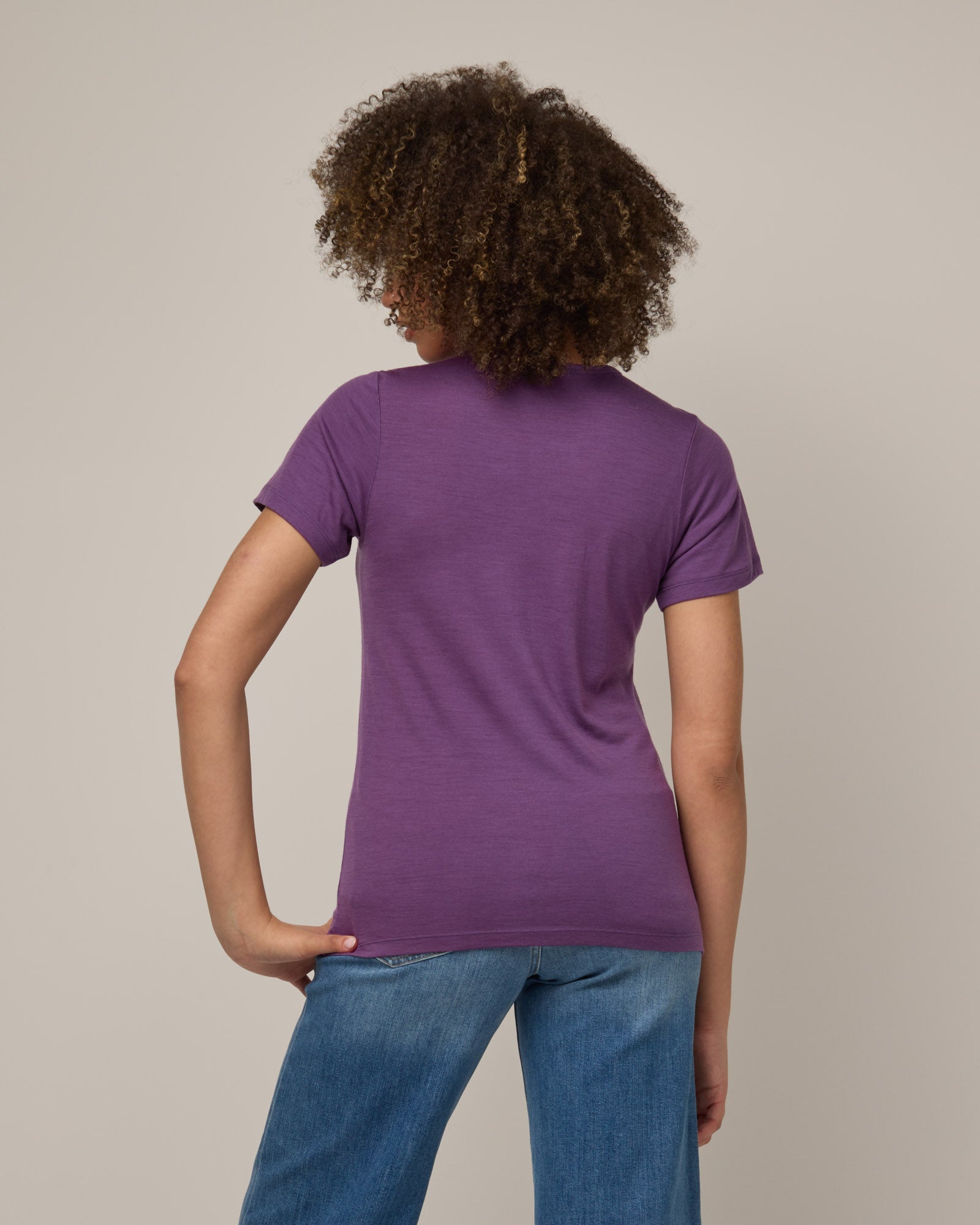 T-shirt ajusté Cara 100 % laine