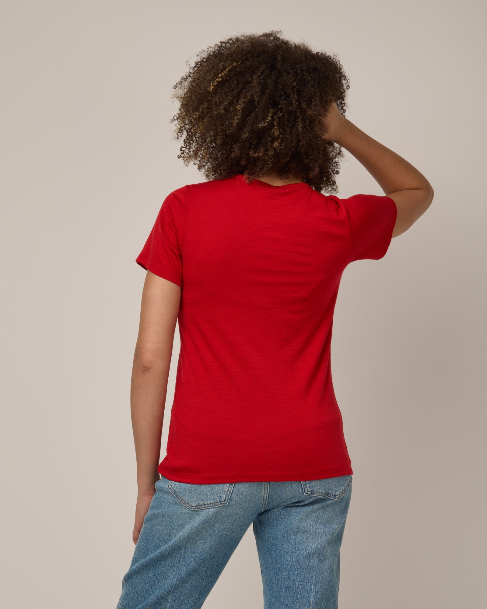 T-shirt ajusté Cara 100 % laine