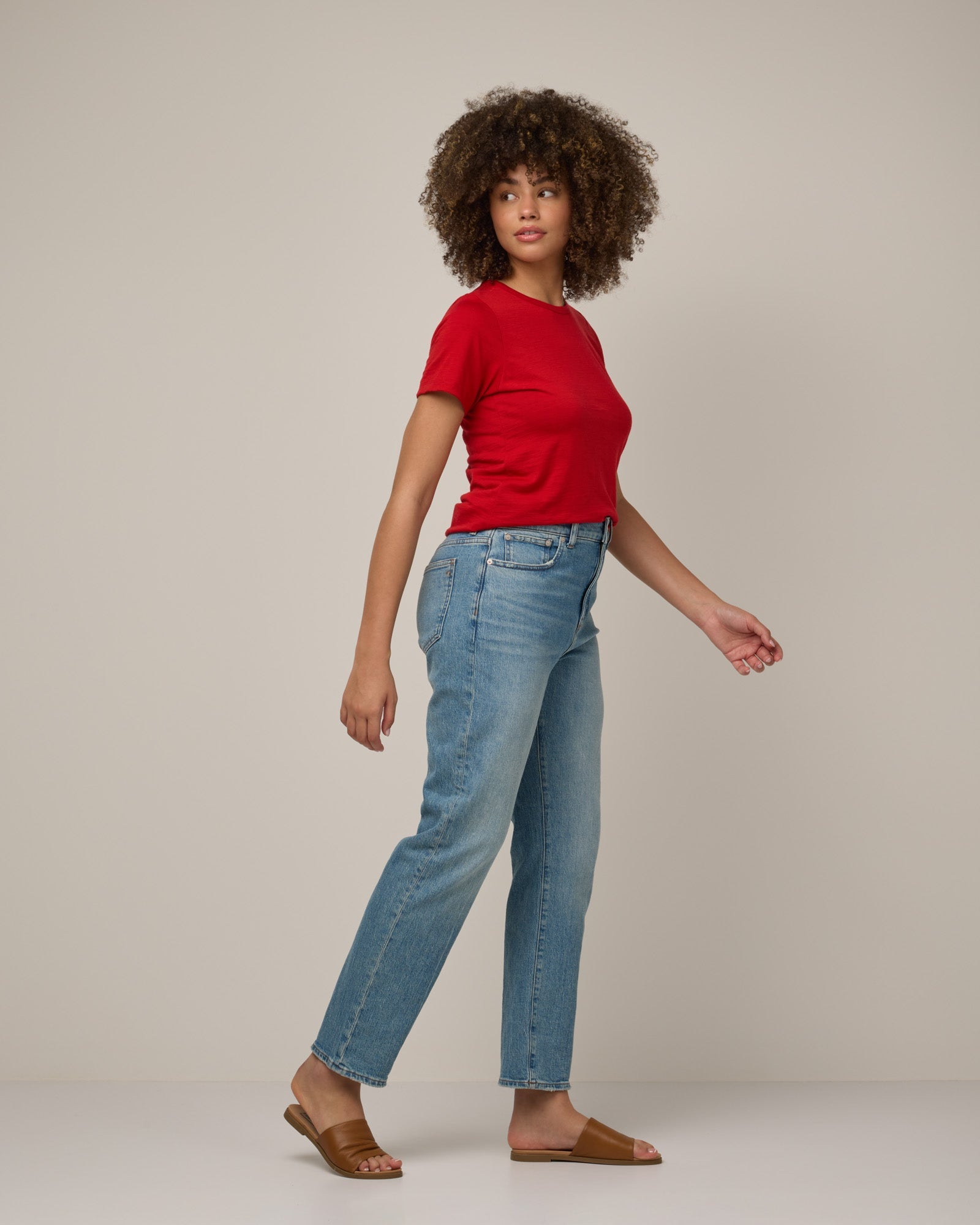T-shirt ajusté Cara 100 % laine