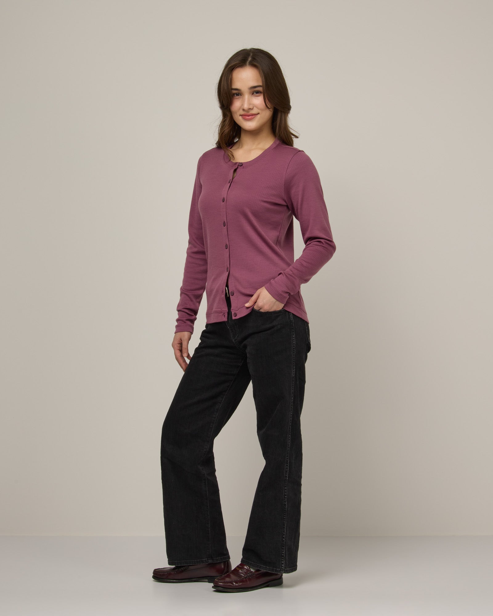 Cardigan côtelé Céleste