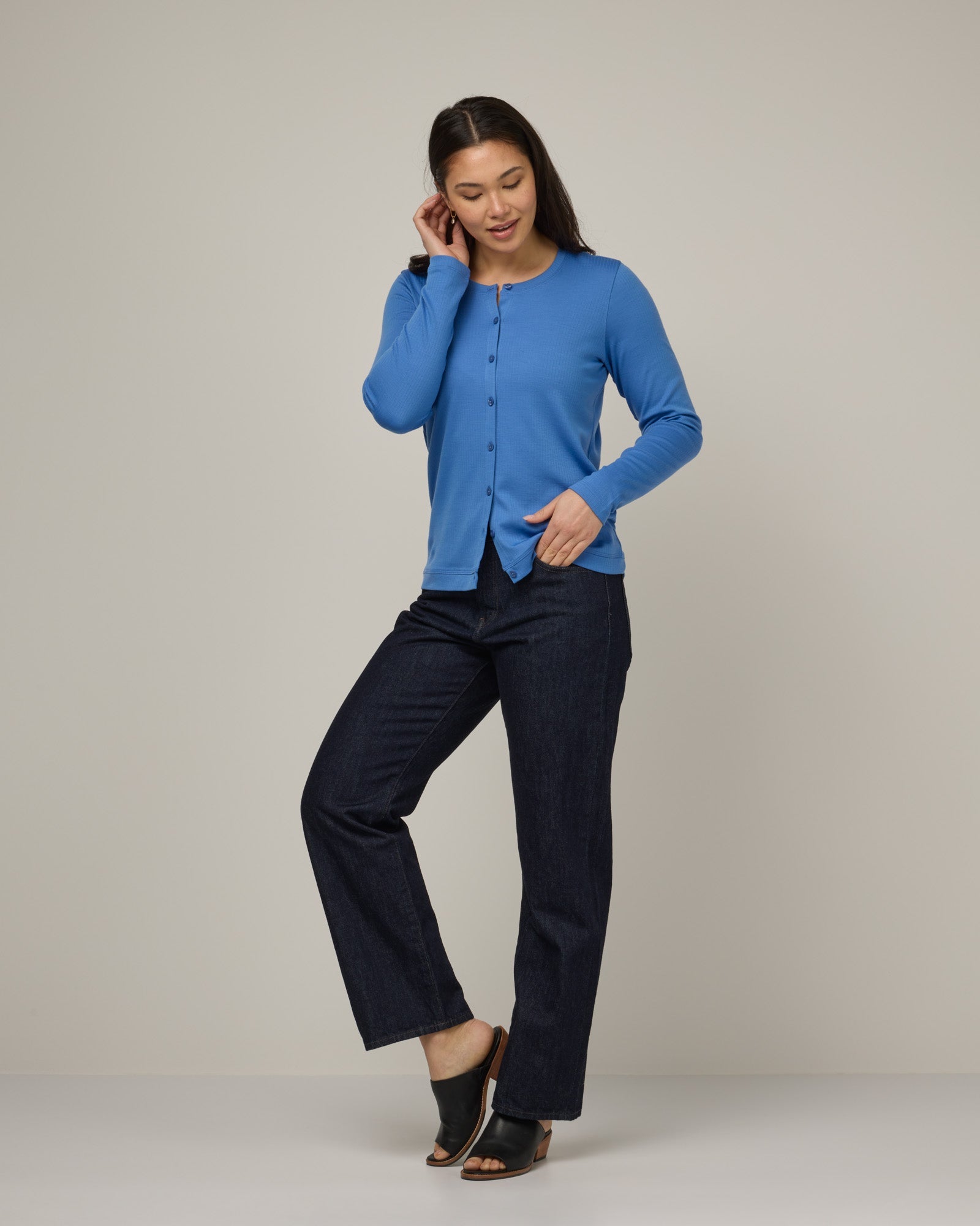 Cardigan côtelé Céleste