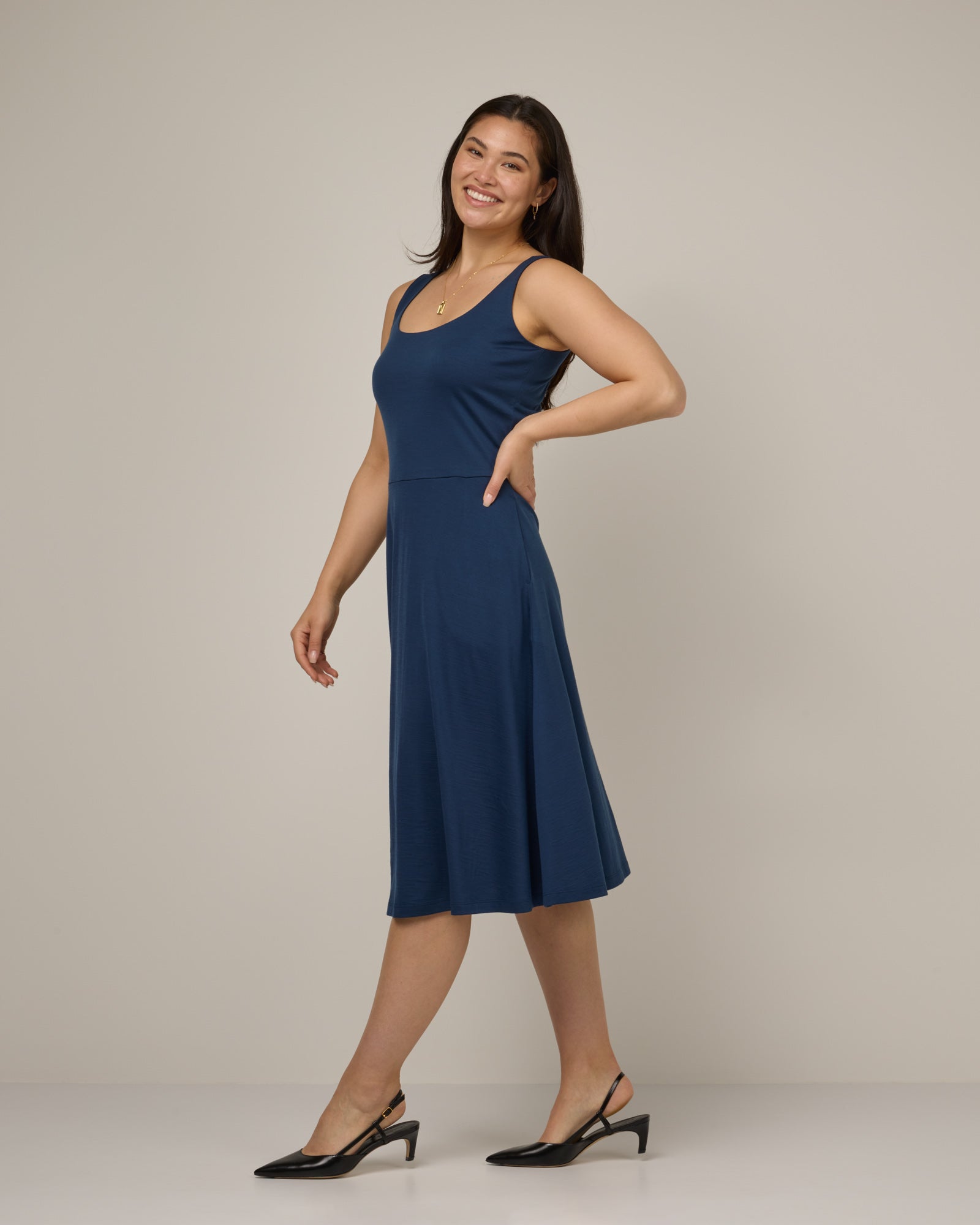 Robe ajustée et évasée Ava