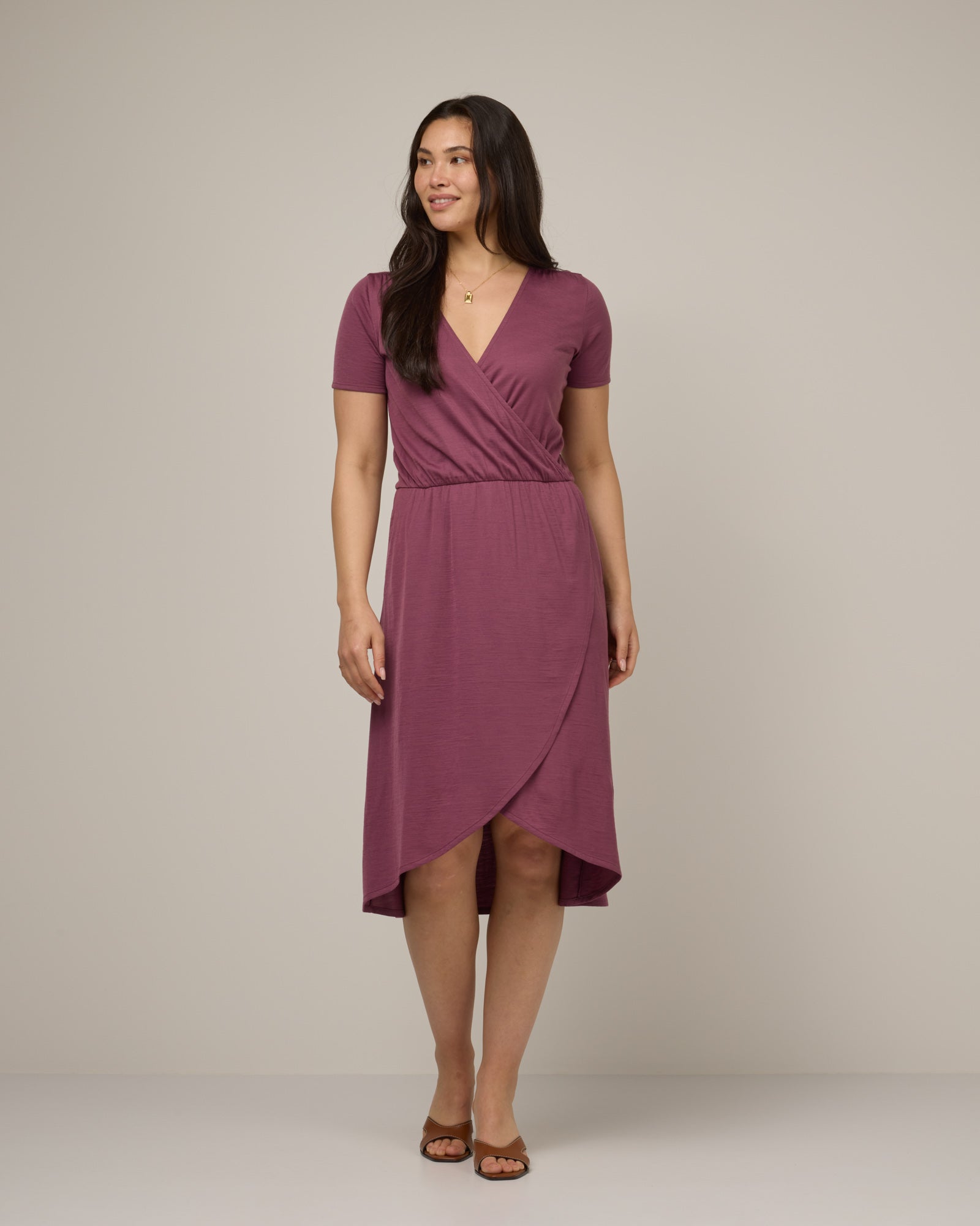 Robe à ourlet tulipe Ines