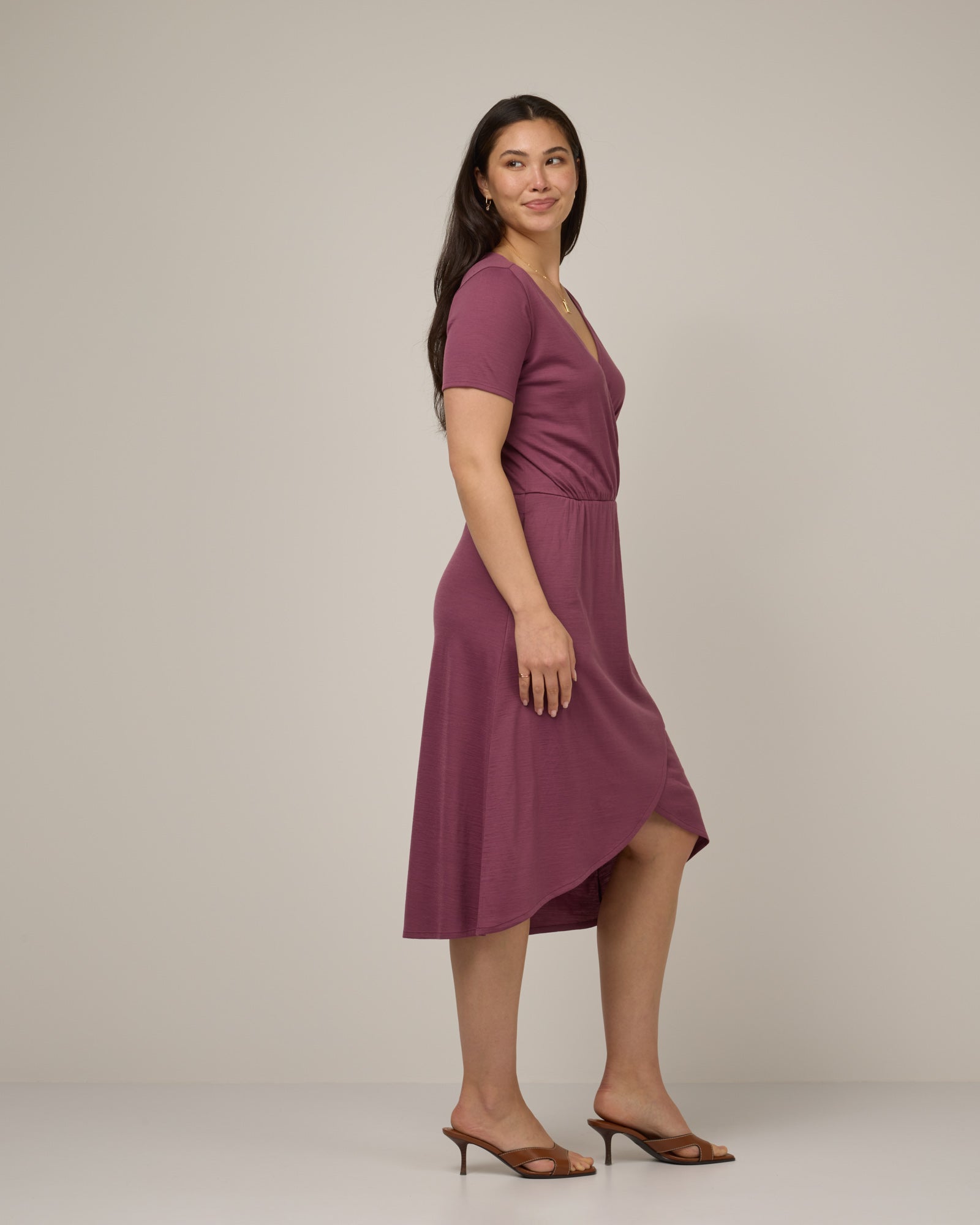 Robe à ourlet tulipe Ines