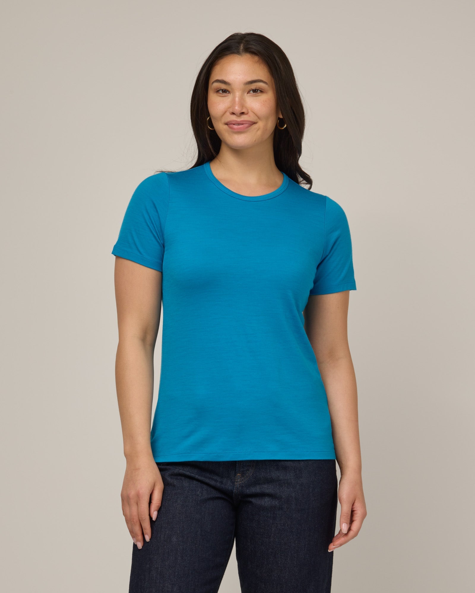 T-shirt ajusté Cara 100 % laine