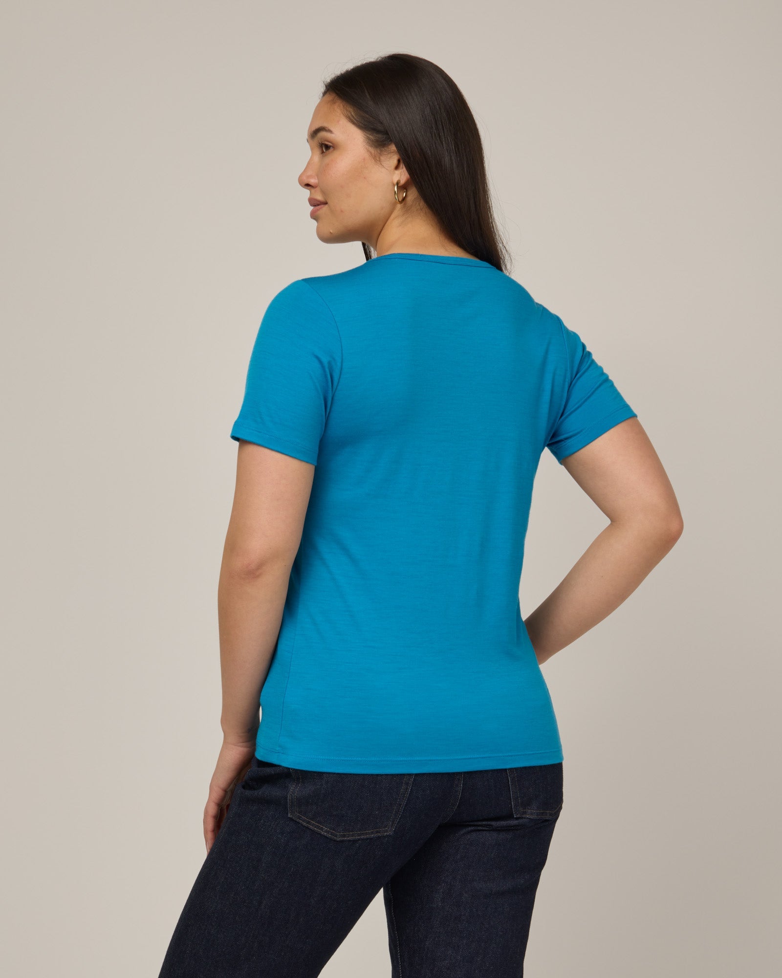 T-shirt ajusté Cara 100 % laine