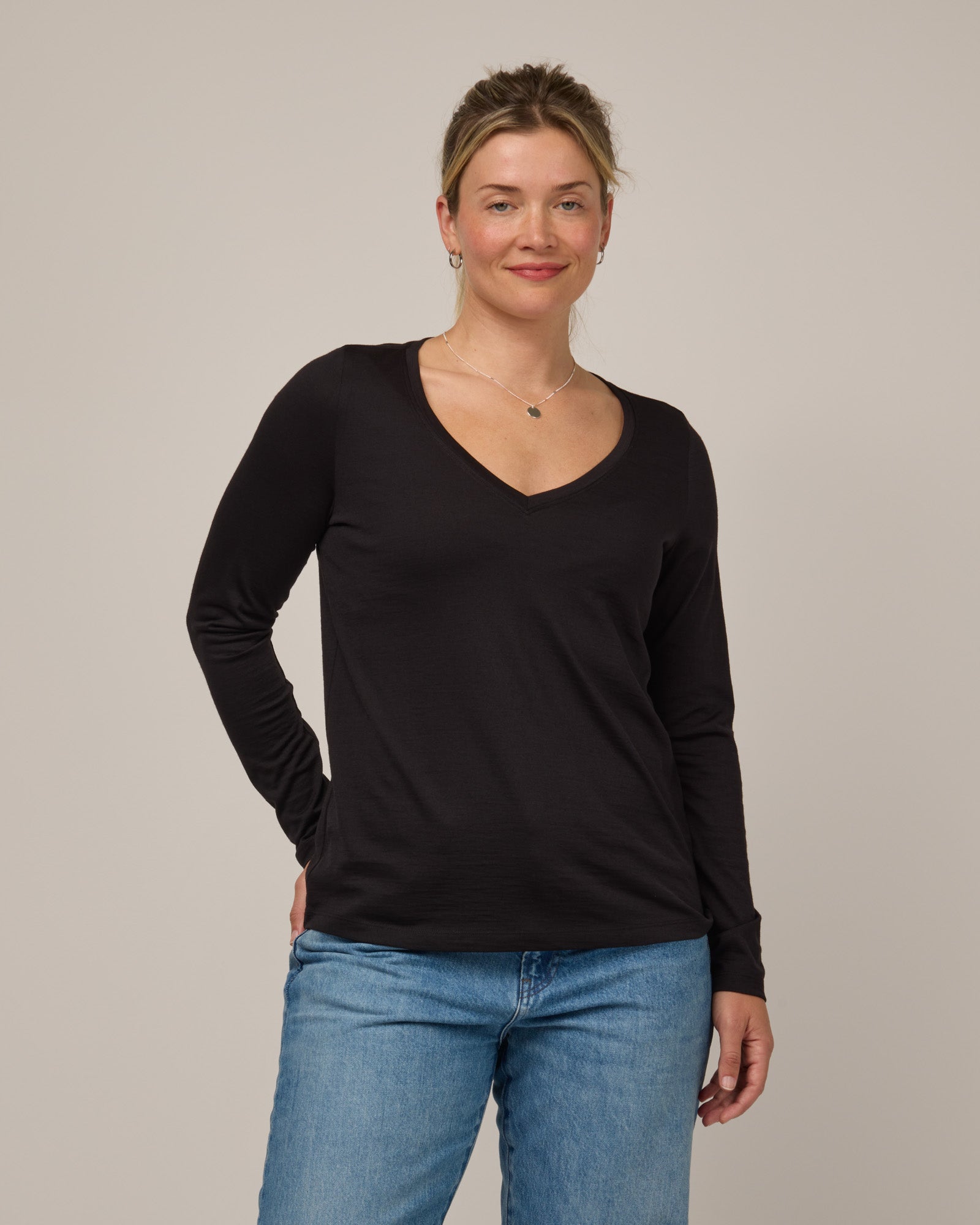 T-shirt à col en V Brenton