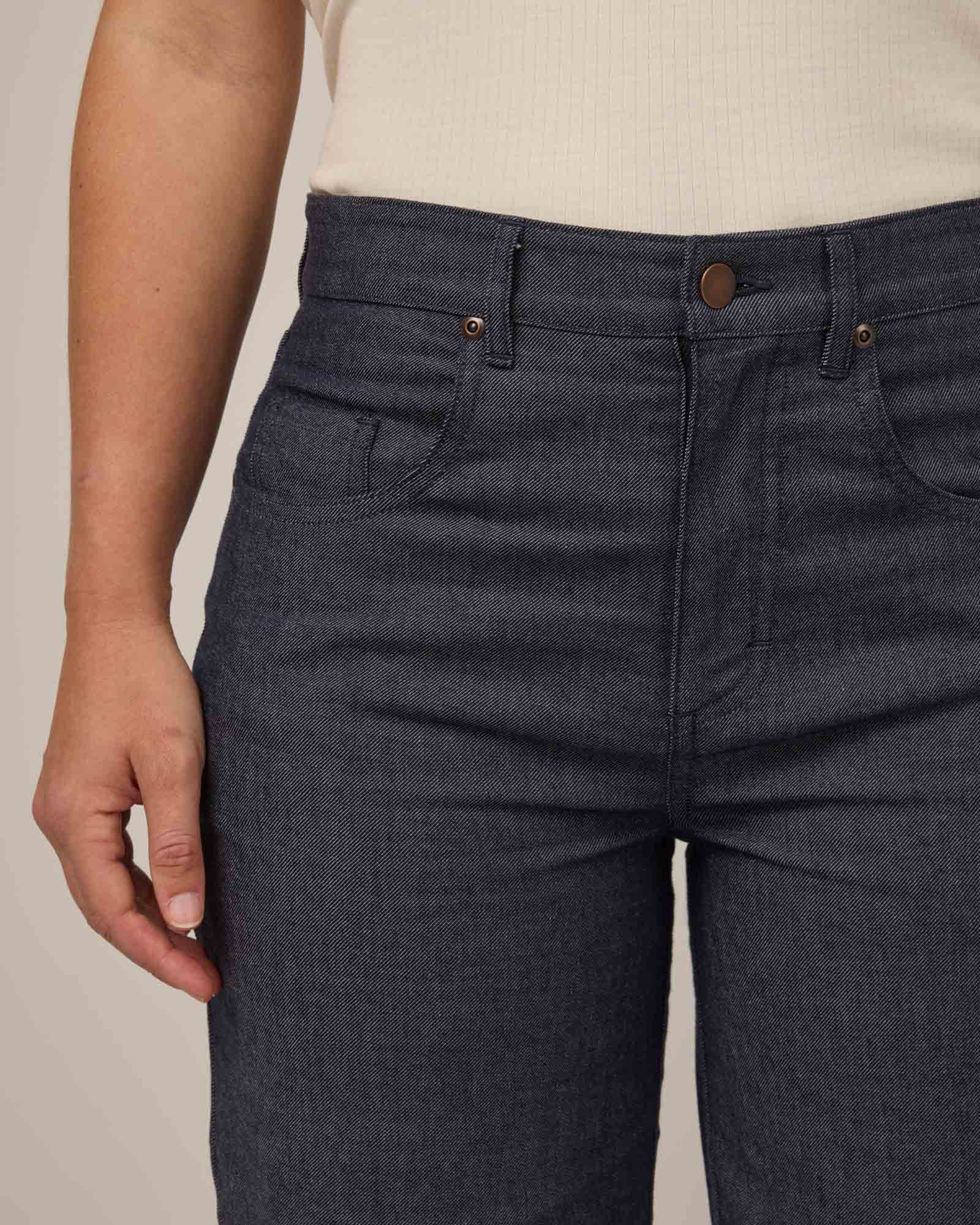Jean en denim à jambe large Beck