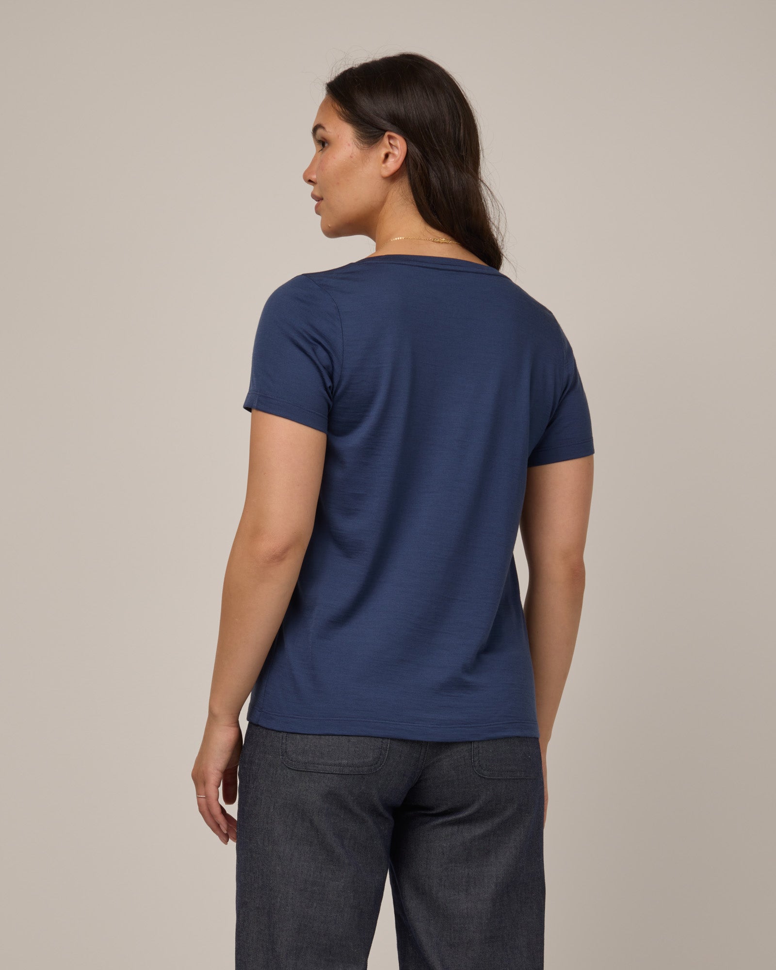 T-shirt à col en V Morgan