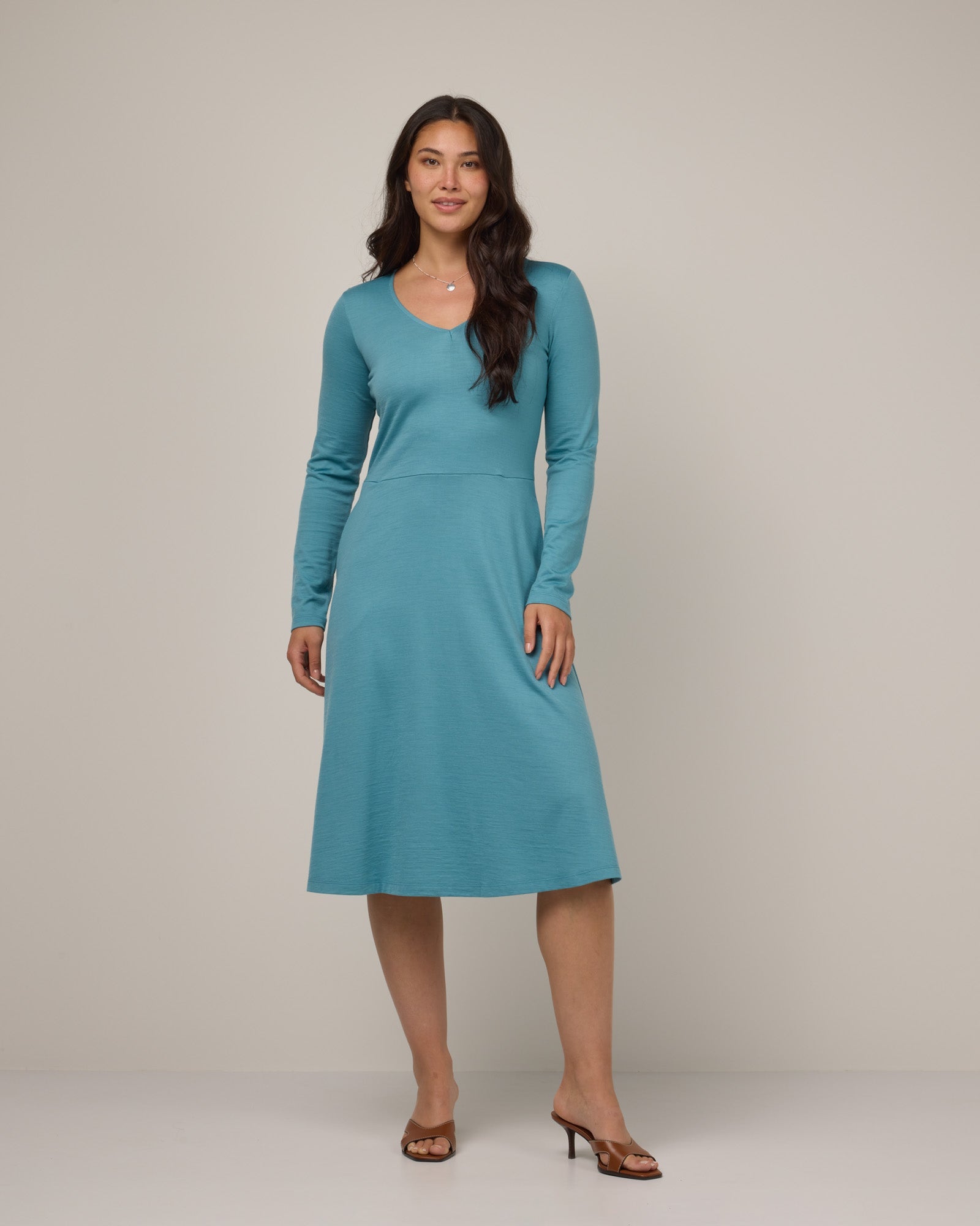 Robe ajustée et évasée Talia
