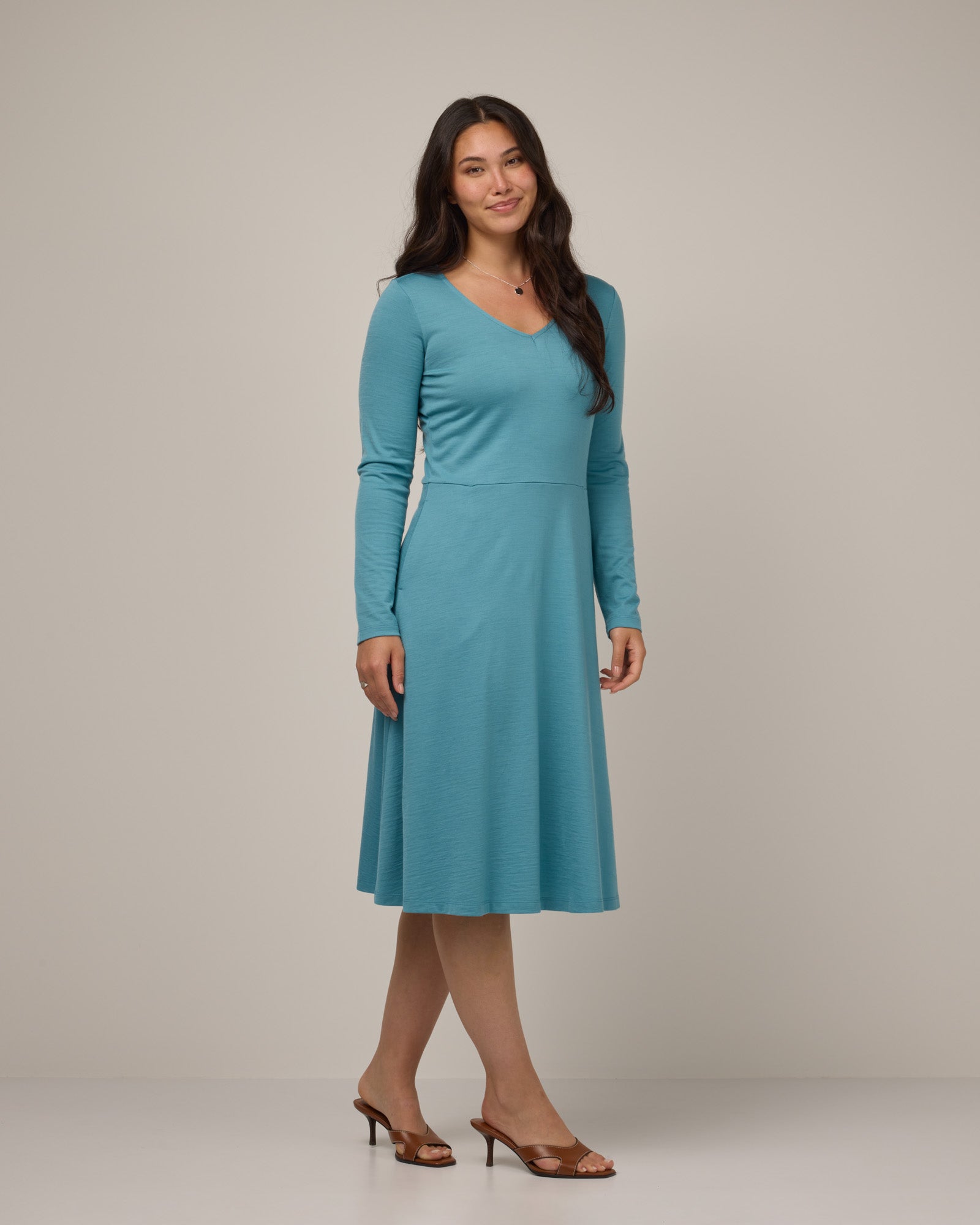 Robe ajustée et évasée Talia