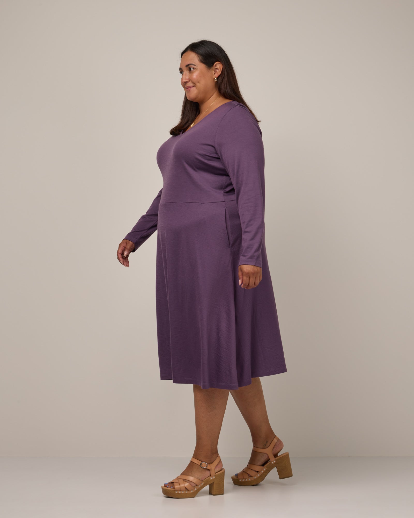 Robe ajustée et évasée Talia