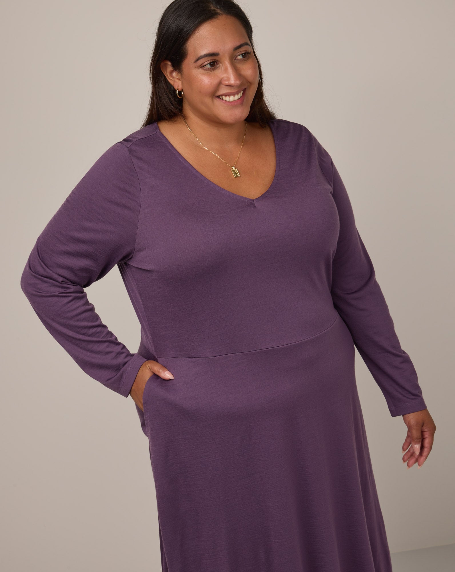 Robe ajustée et évasée Talia